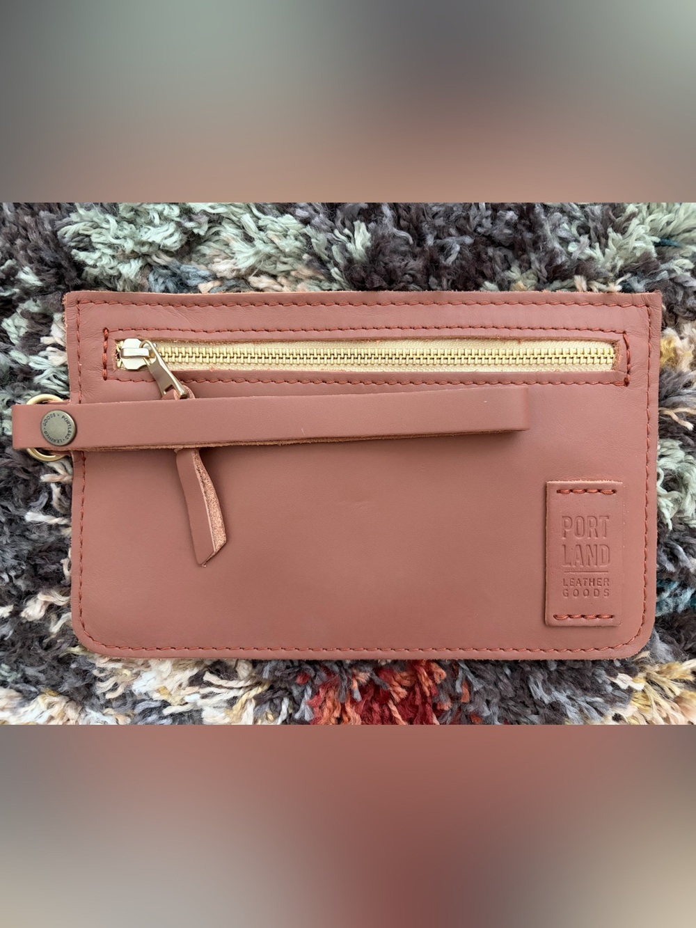 Portland Leather Goods Adriana pouch in Sunkissed
